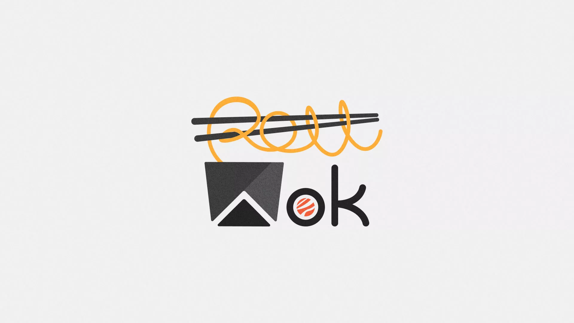 Разработка логотипа суши-бара «Roll Wok Club» в Алапаевске